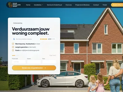 Website van Solar Installatie Groep