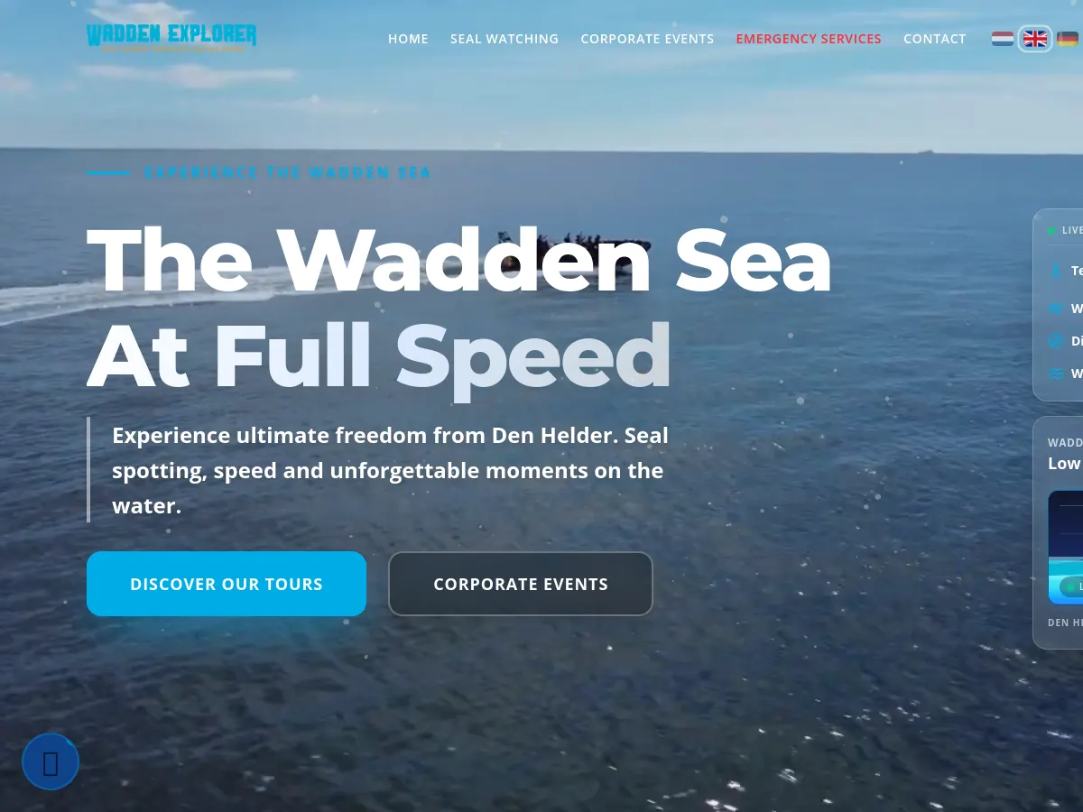 Website van Wadden Explorer